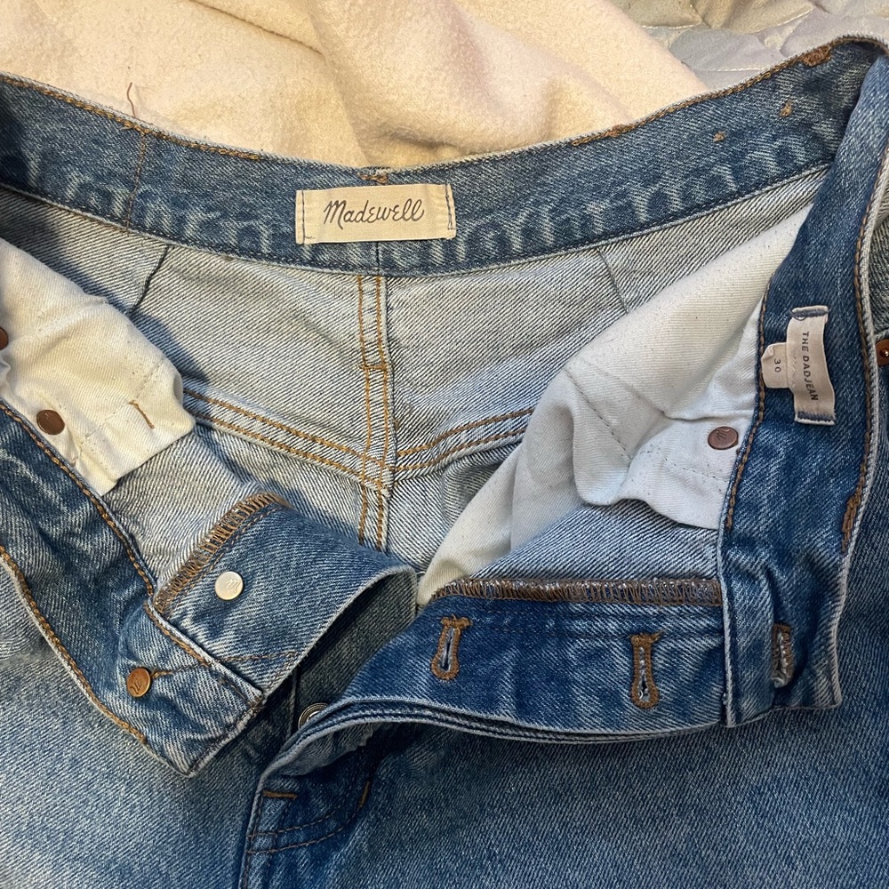 Madewell jeans size 30 the dad jean